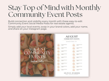 Community Events Instagram Post Templates