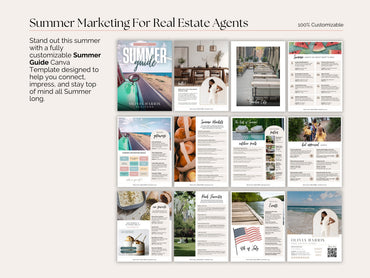 Real Estate Summer Client Guide — 12-Page Canva Template for Agents