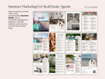12-Page Summer Client Guide — Real Estate Marketing Canva Template