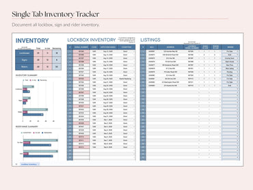 Lockbox, Sign & Rider Inventory Tracker