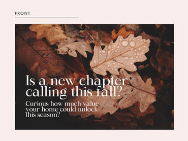 Fall Real Estate Postcard Canva Template