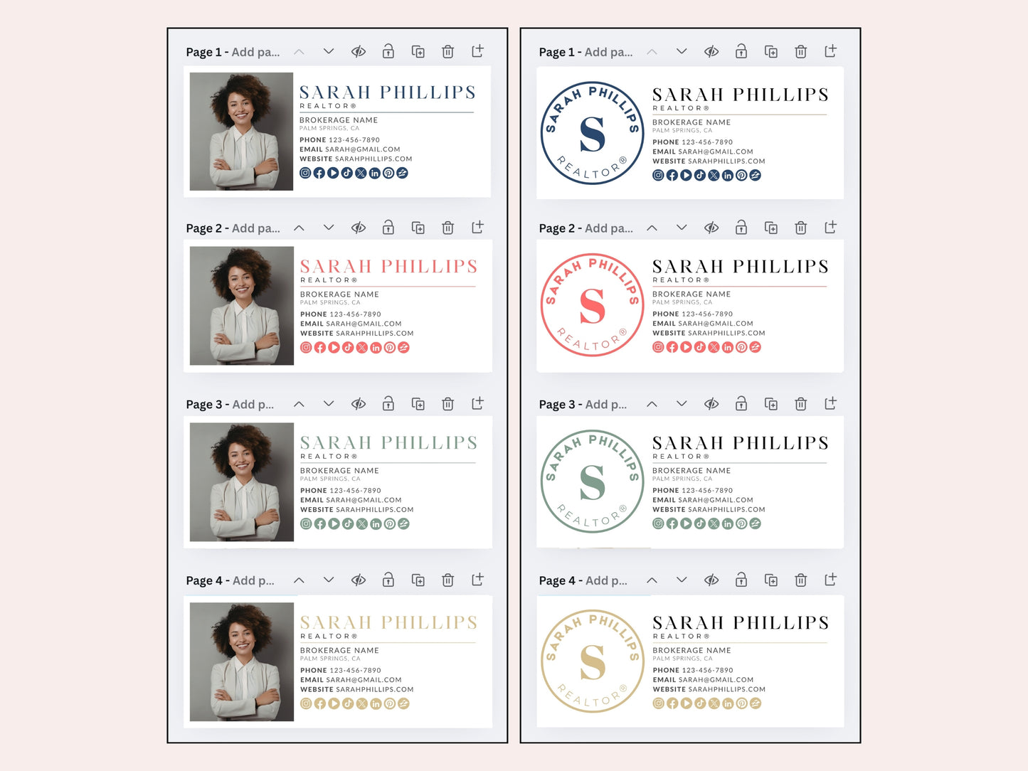 Real Estate Gmail Signature Canva Template