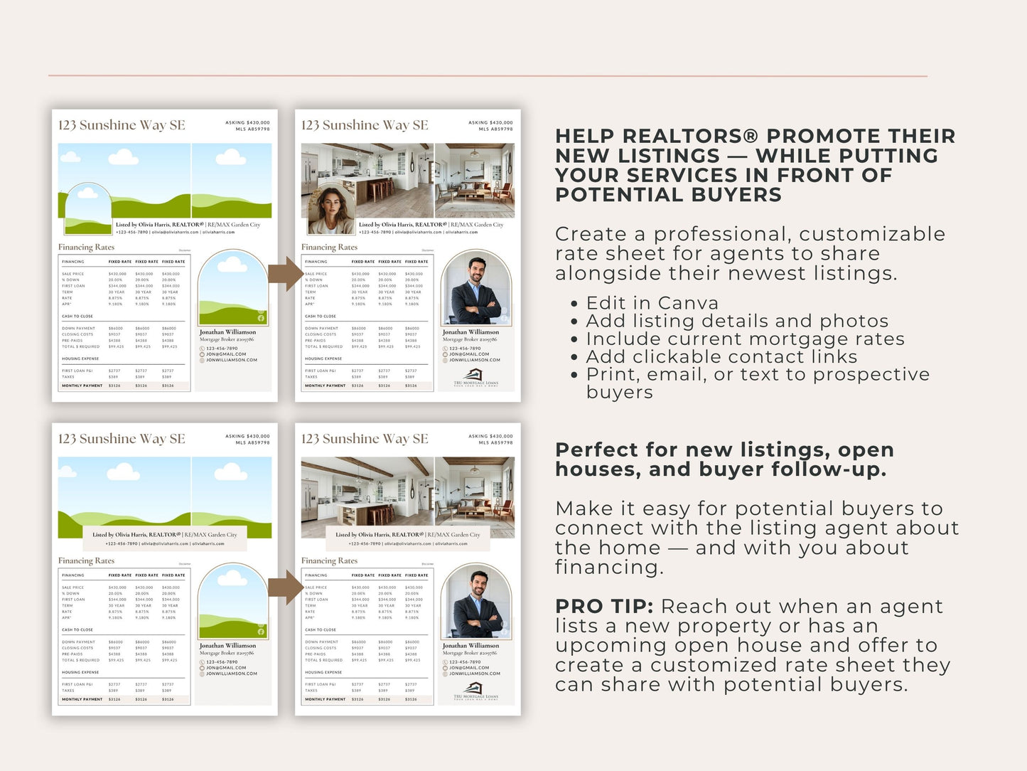 Agent Co-Branded Mortgage Rate Sheet