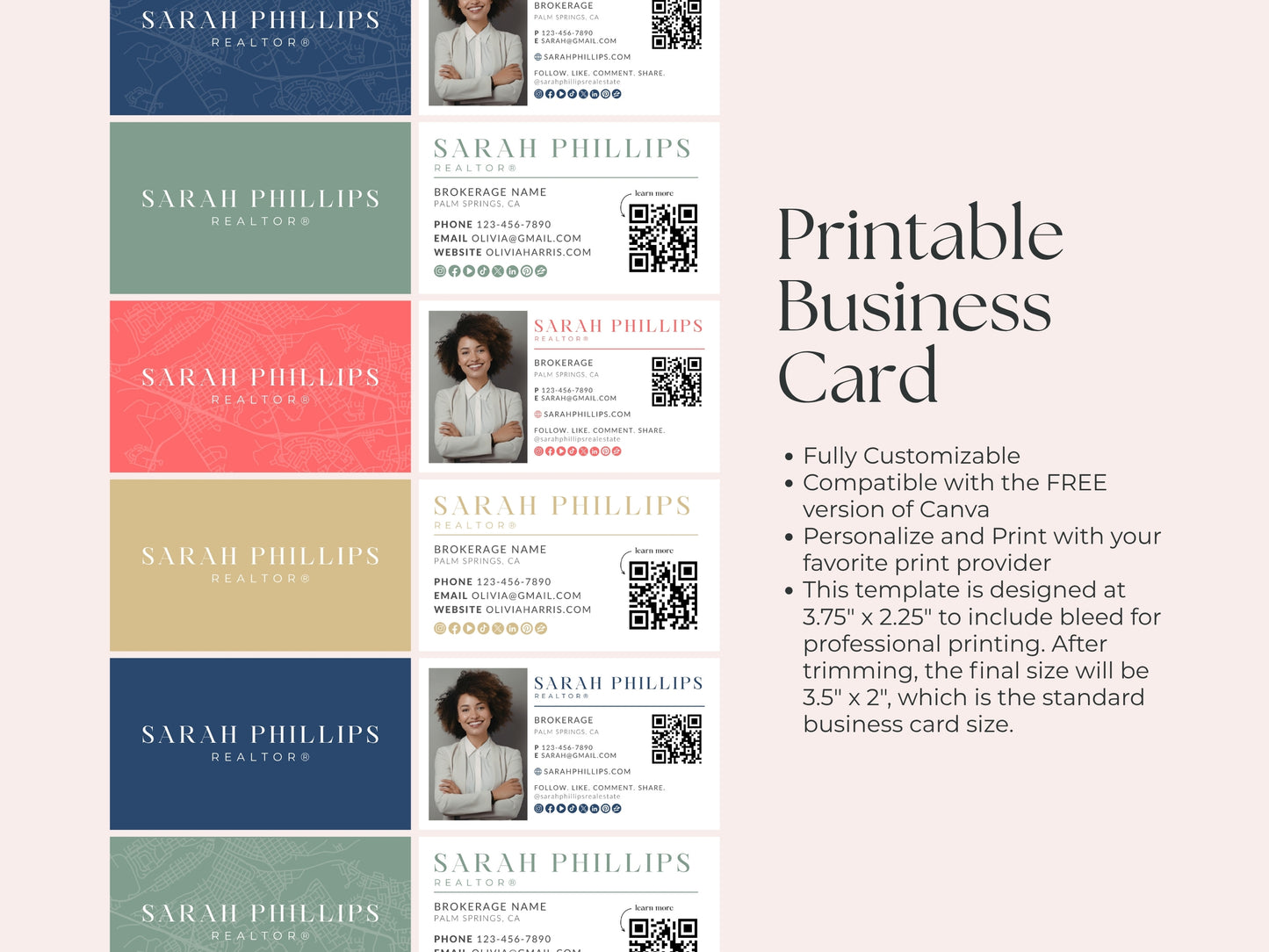 Business Card Canva Template Bundle