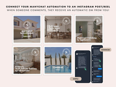20 ManyChat Templates for Real Estate Agents | Instagram Automations