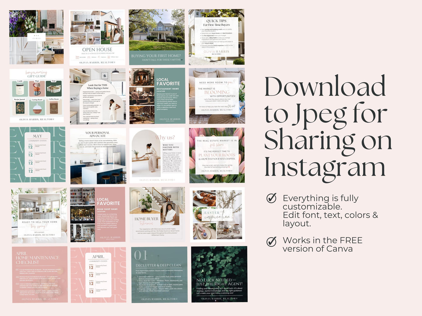 Spring Marketing Instagram Templates