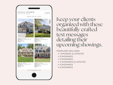 Home Tour Schedule Text Message Bundle