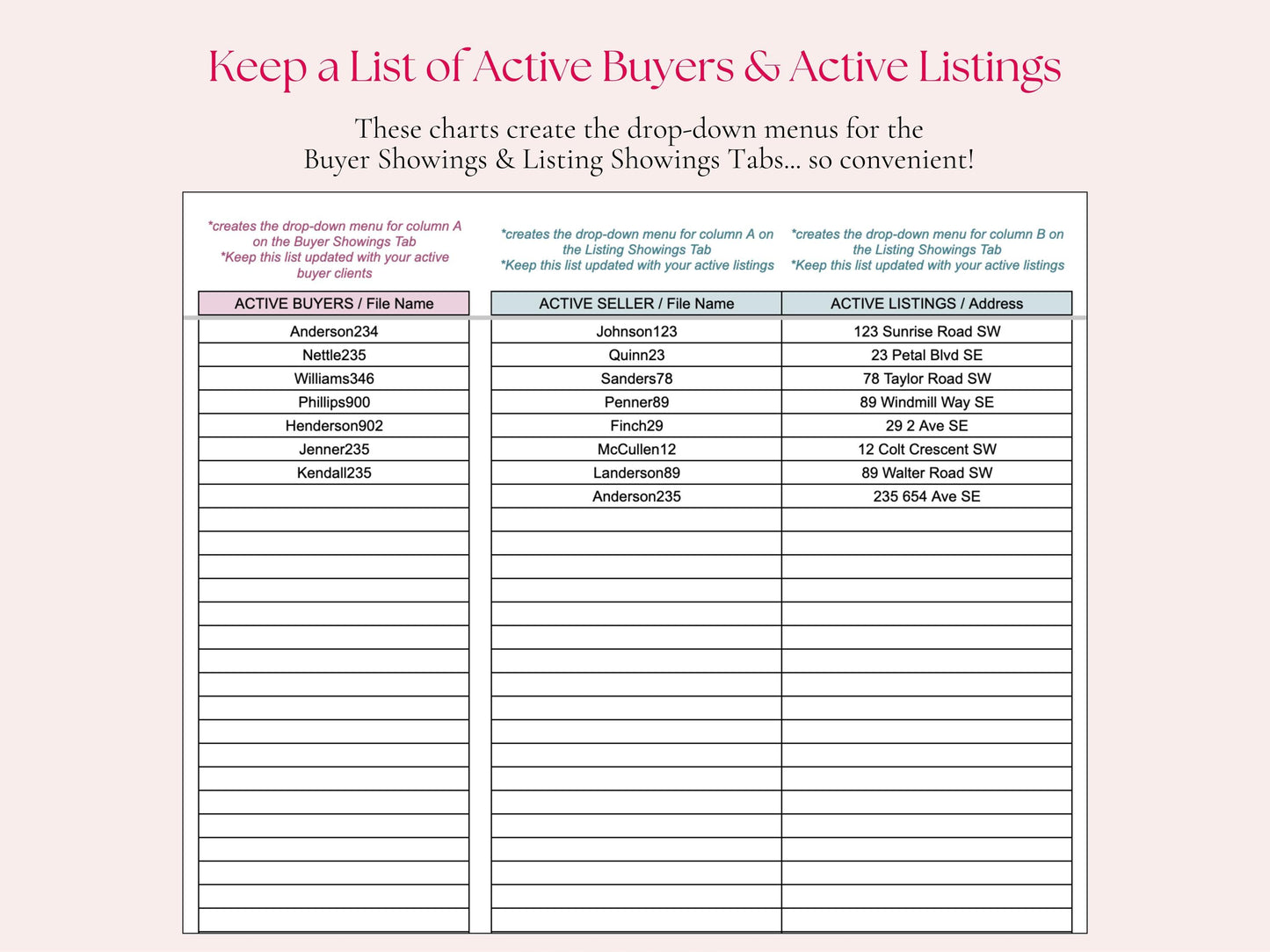 Showings Tracker
