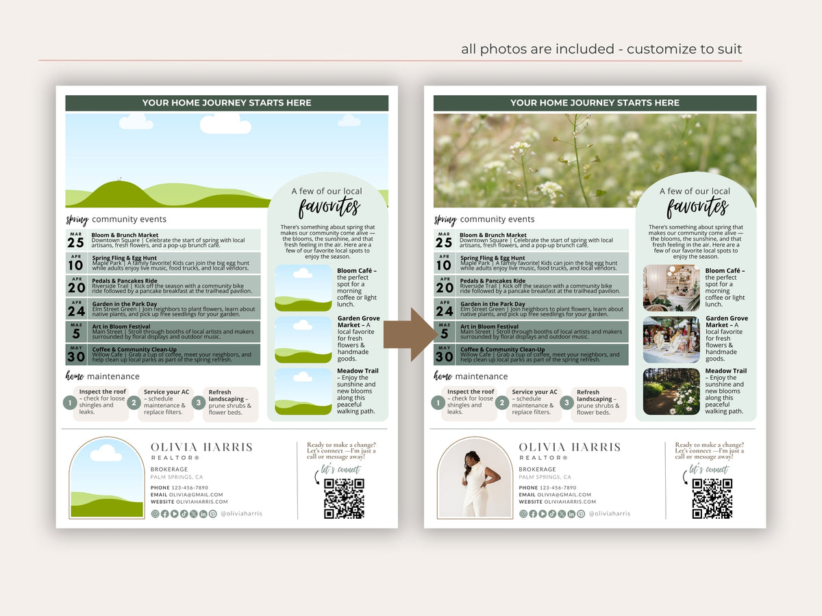 Spring Real Estate Newsletter Template — Seasonal Canva Template for Agents