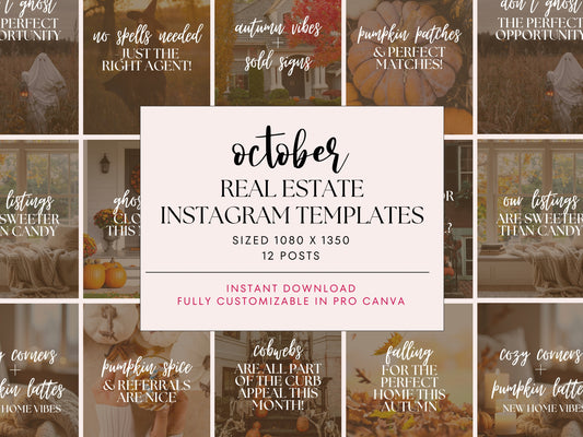 October Social Media Instagram Posts