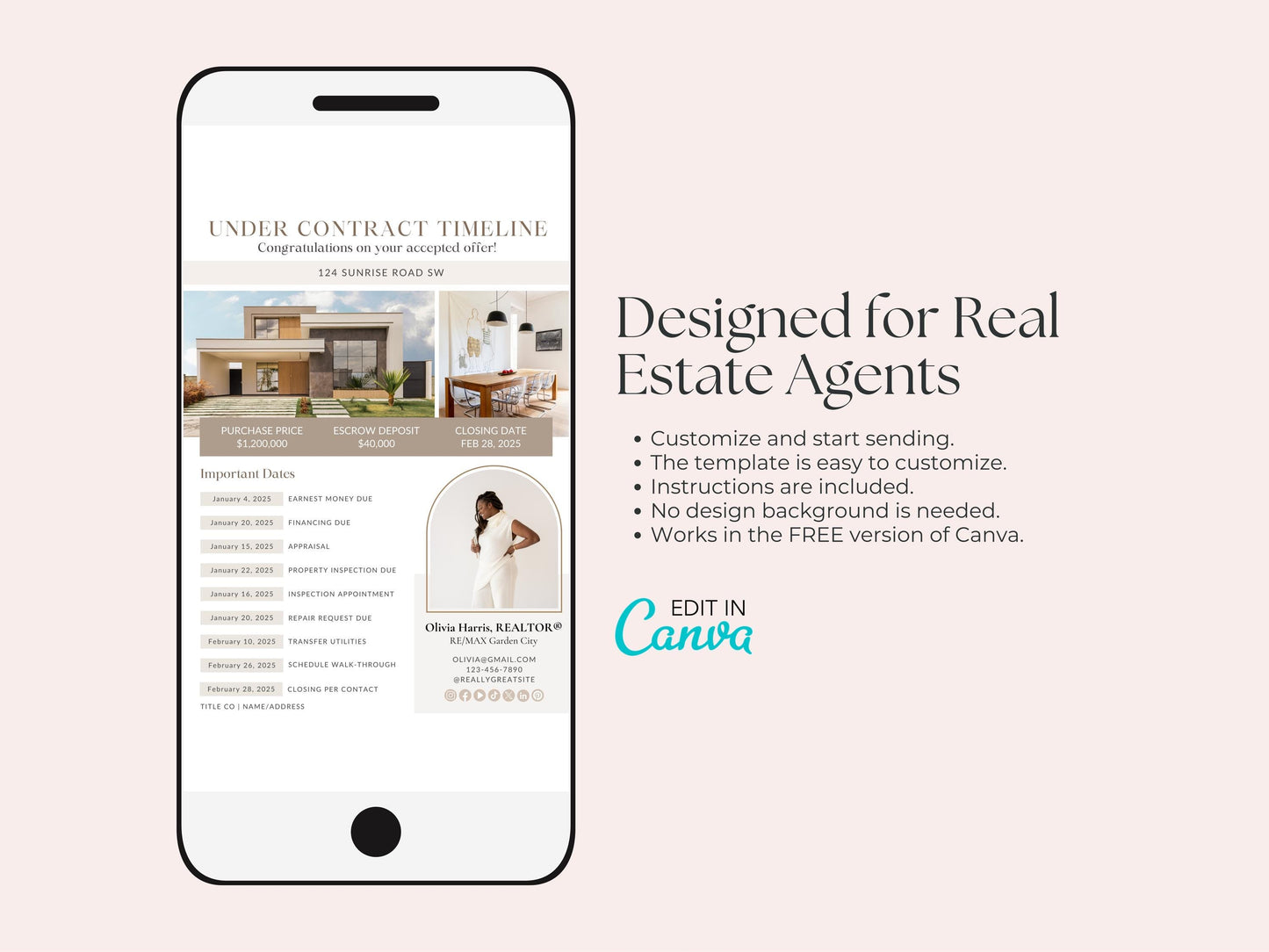 Under Contract Timeline Text Message
