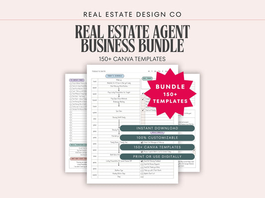 Business Planner Bundle: 150+ Canva Templates