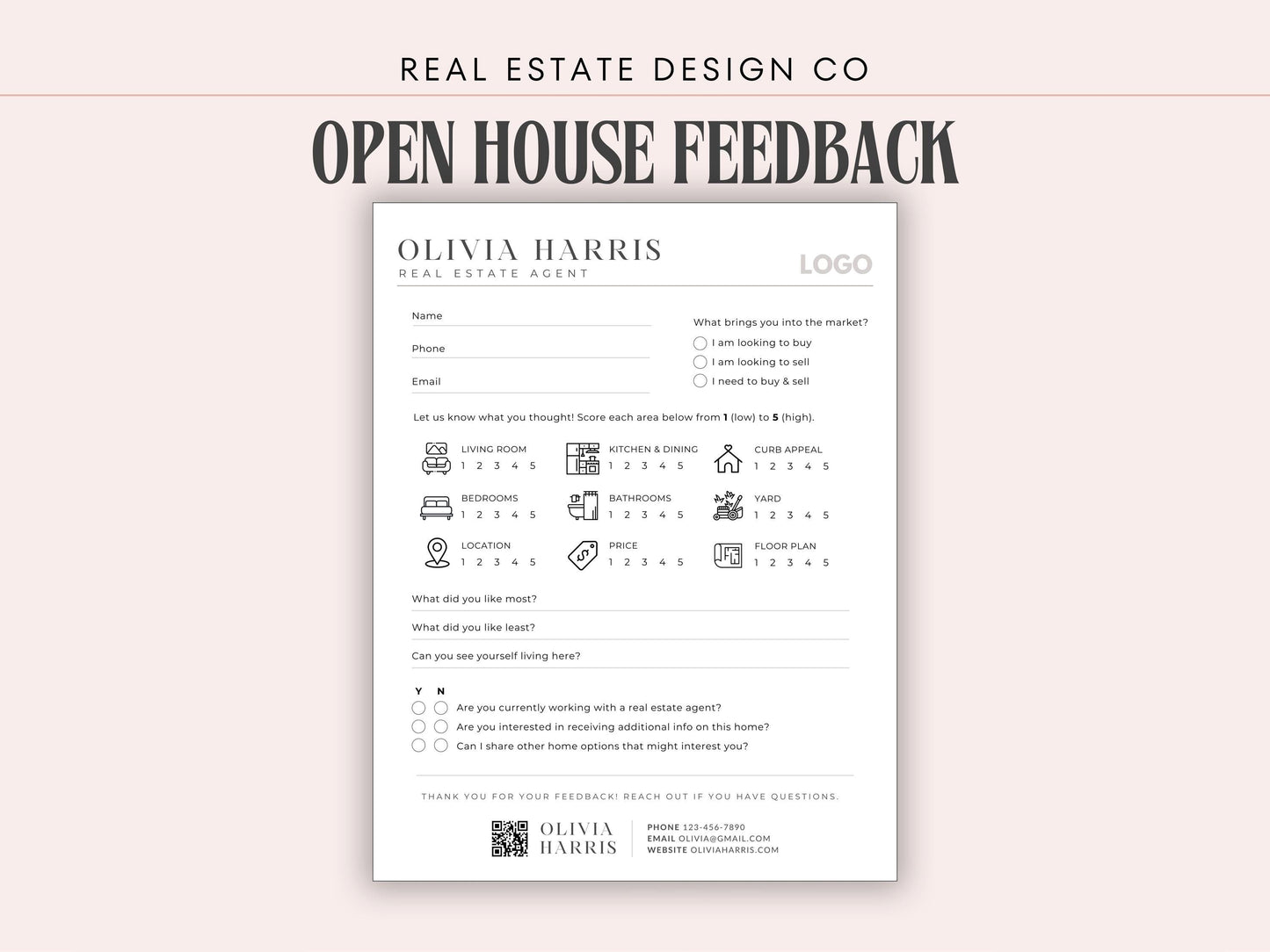 Open House Feedback Form