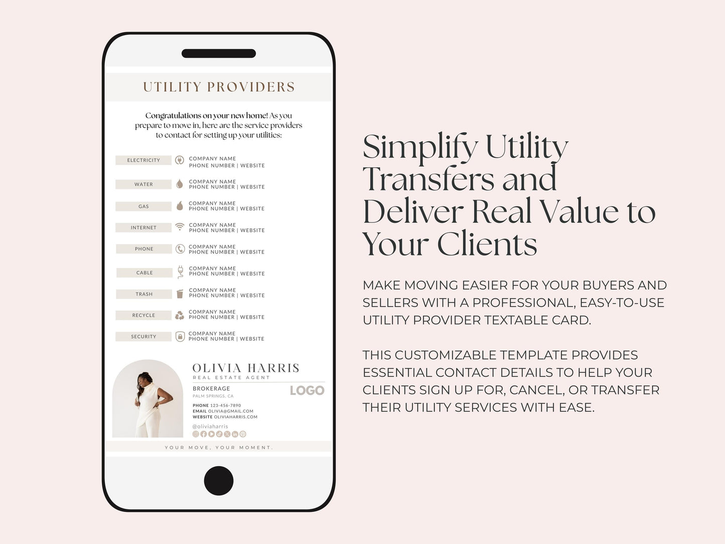 Utility Provider Text Message