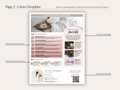 Winter Real Estate Newsletter Template — Seasonal Canva Template for Agents