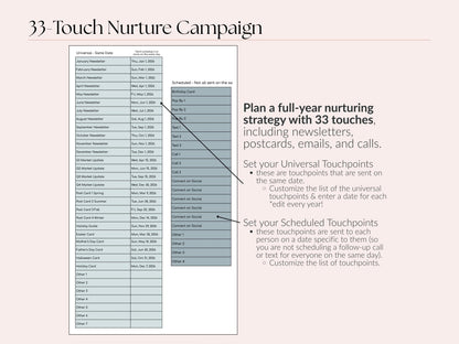 Leads Tracker | 8x8 Plan + 33 Touch