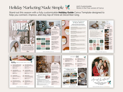 Real Estate Holiday Guide | 8-Page Canva Template for Agents