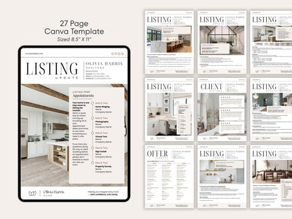 Seller Transaction Kit for Real Estate Agents | 90+ Canva Email & Text Templates