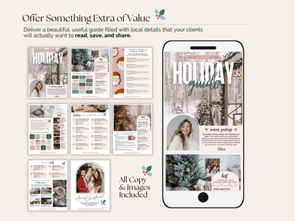 Real Estate Holiday Guide | 8-Page Canva Template for Agents
