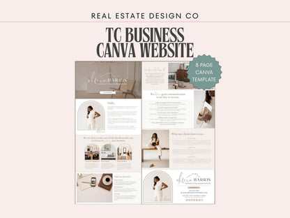 TC Professional Website Canva Template