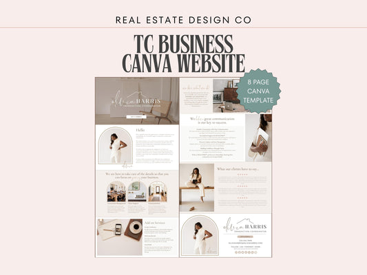 TC Professional Website Canva Template
