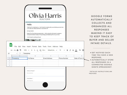 Real Estate Buyer & Seller Intake Bundle | Google Forms + Canva Templates