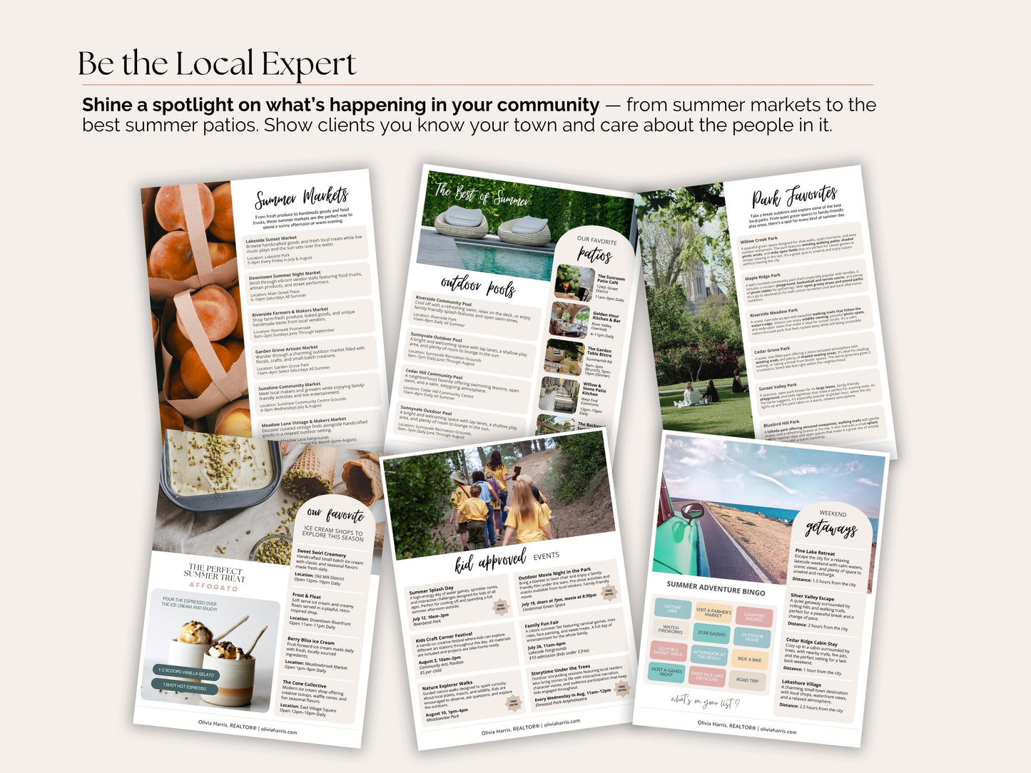 Real Estate Summer Client Guide — 12-Page Canva Template for Agents