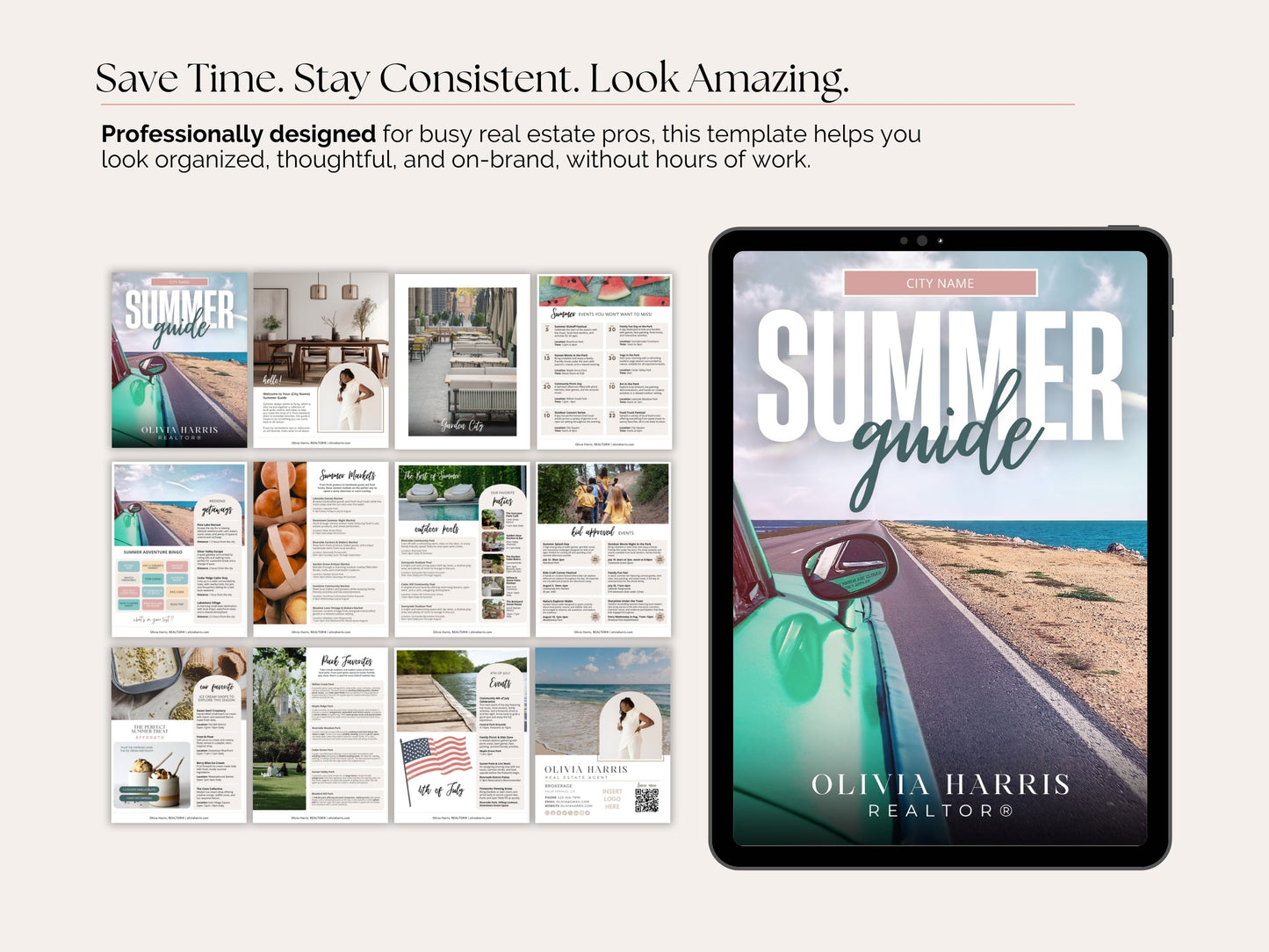 Real Estate Summer Client Guide — 12-Page Canva Template for Agents