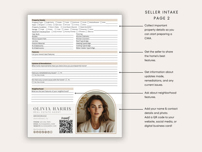 Real Estate Buyer & Seller Intake Bundle | Google Forms + Canva Templates