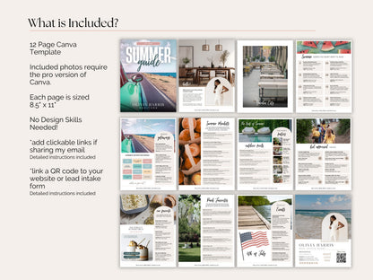 Real Estate Summer Client Guide — 12-Page Canva Template for Agents