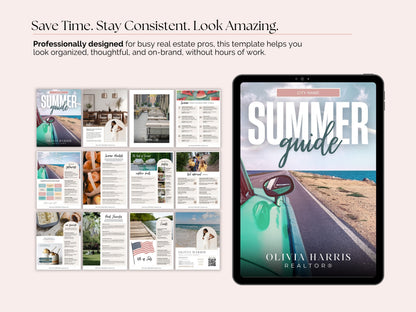 12-Page Summer Client Guide — Real Estate Marketing Canva Template