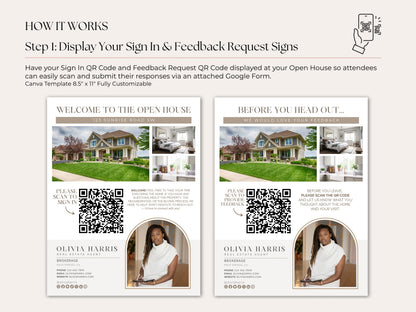 Open House Toolkit | Google Forms, Canva Signs & Listing Flyer for Agents