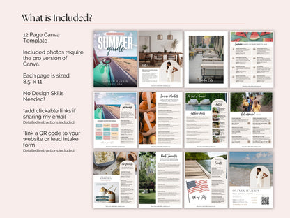 12-Page Summer Client Guide — Real Estate Marketing Canva Template
