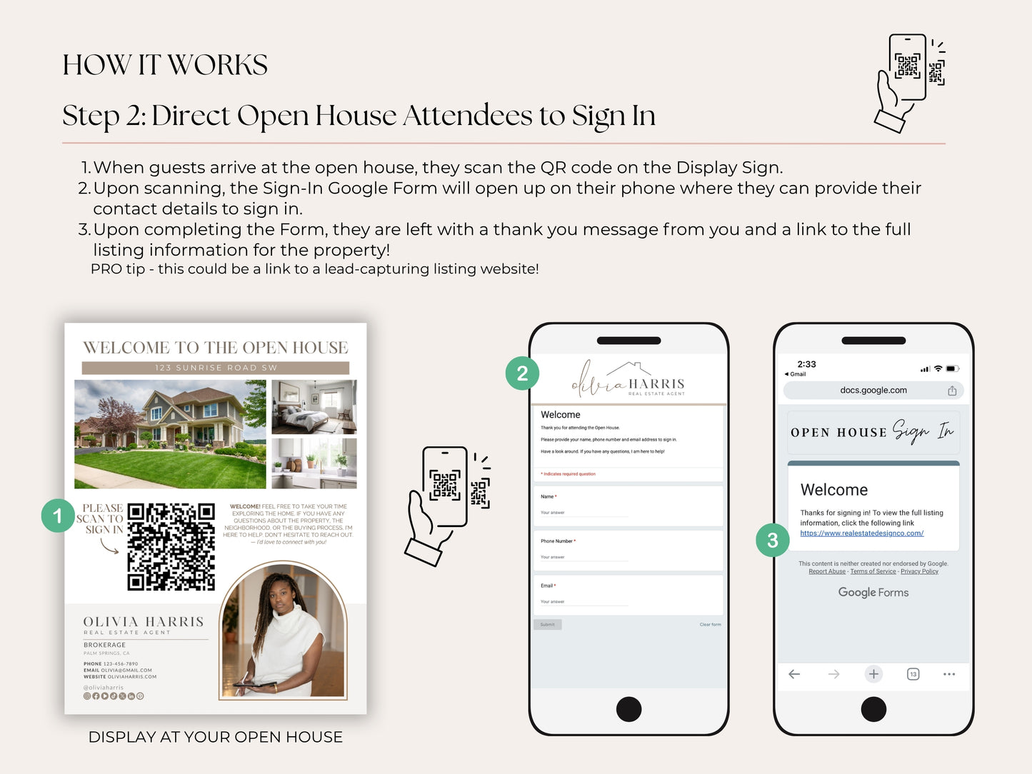 Open House Toolkit | Google Forms, Canva Signs & Listing Flyer for Agents