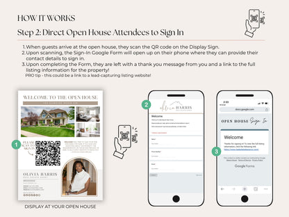 Open House Toolkit | Google Forms, Canva Signs & Listing Flyer for Agents