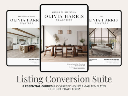 Listing Conversion Suite – Real Estate Canva Templates for Agents