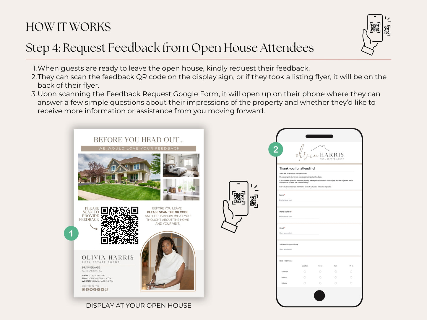 Open House Toolkit | Google Forms, Canva Signs & Listing Flyer for Agents