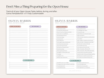 Open House Toolkit | Google Forms, Canva Signs & Listing Flyer for Agents