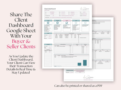 Buyer and Seller Client Transaction Dashboard