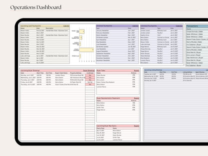 Real Estate CRM: 20-Tab Google Sheets System