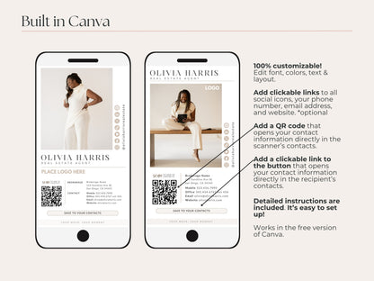 Real Estate Digital Business Card Bundle