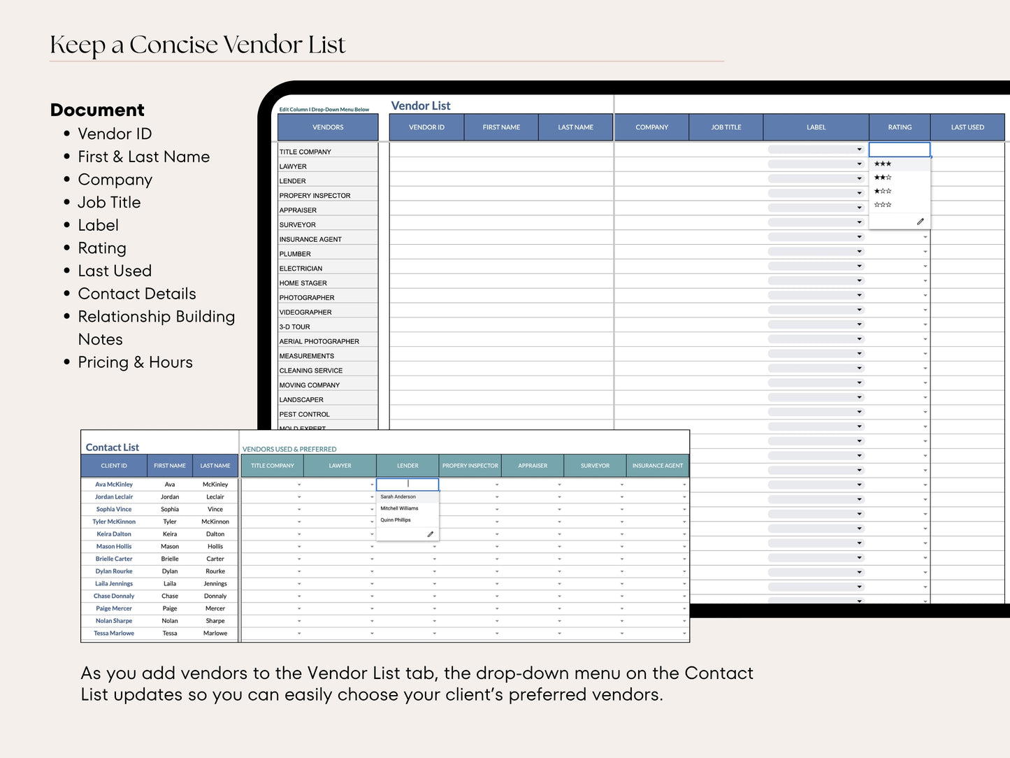 Real Estate CRM: 20-Tab Google Sheets System