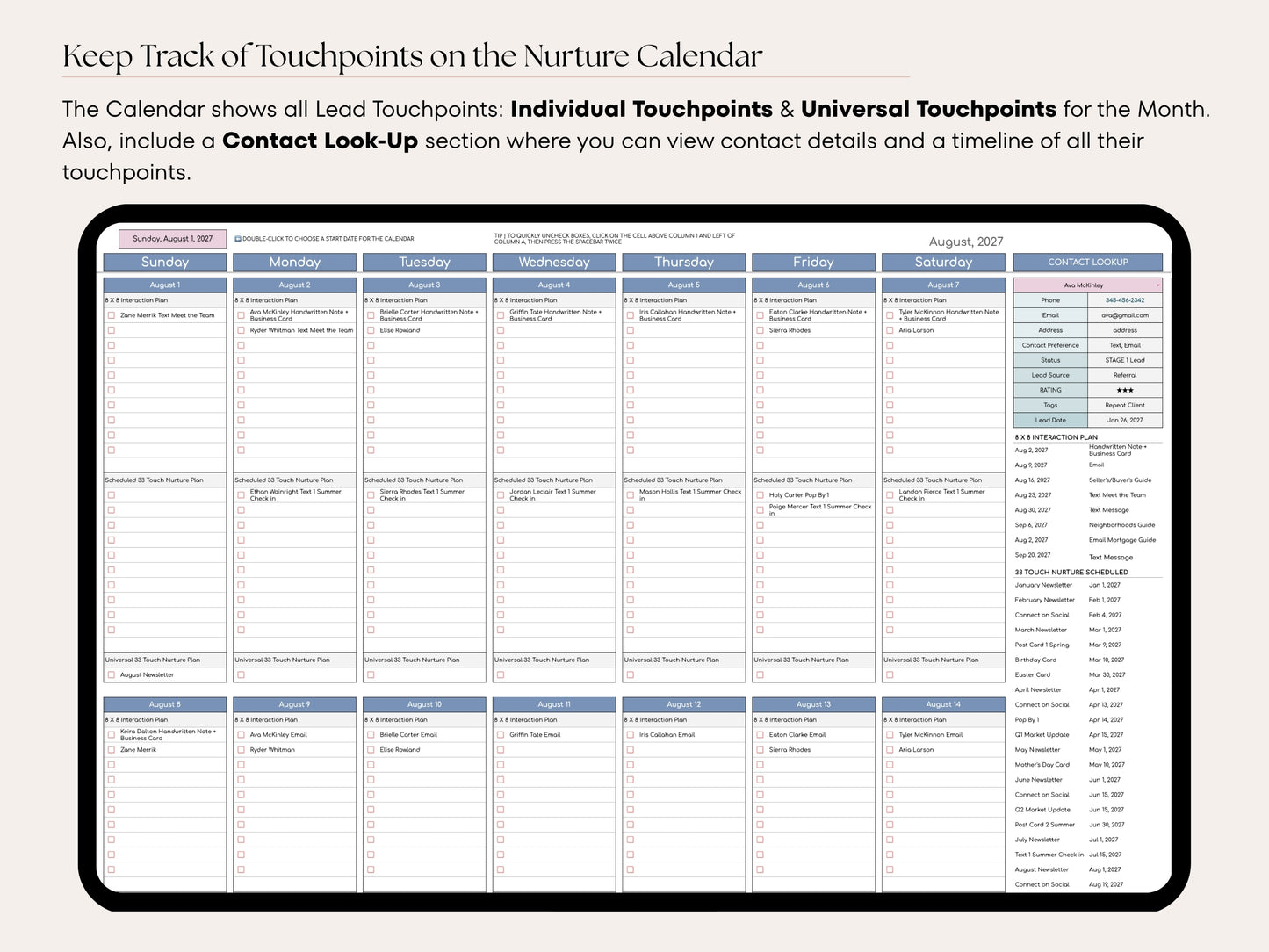 Real Estate CRM: 20-Tab Google Sheets System