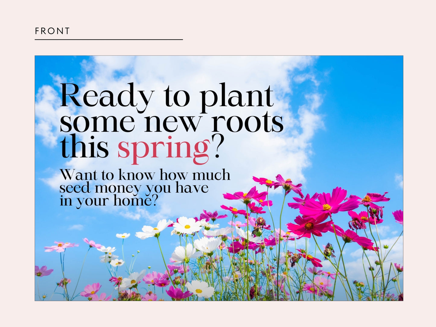 Spring Real Estate Postcard Canva Template
