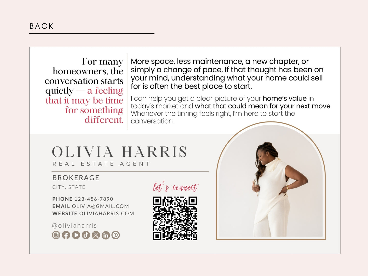 Spring Real Estate Postcard Canva Template