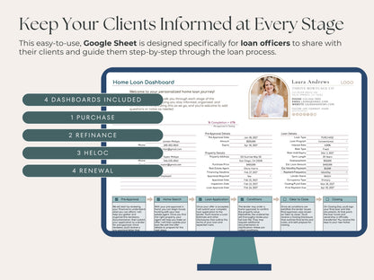 Mortgage Progress Tracker | Client Dashboard for Loan Officers