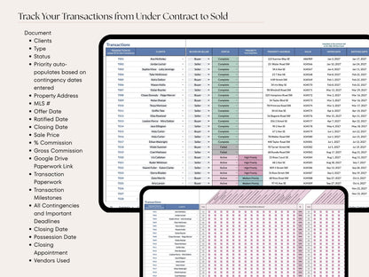 Real Estate CRM: 20-Tab Google Sheets System
