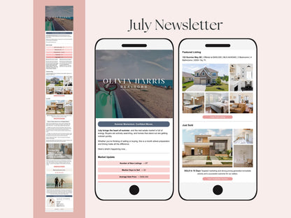 Monthly Email Newsletter Template Bundle