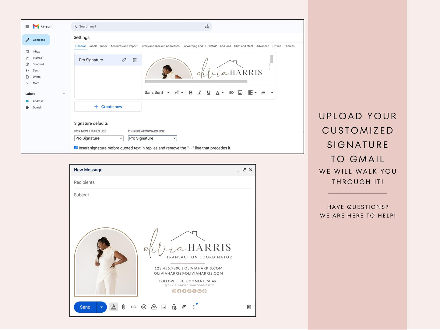 Transaction Coordinator Email Signature