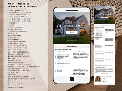 Seller Email Templates for Real Estate Agents — 38 Canva Email Templates